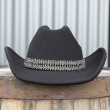 Load image into Gallery viewer, Cowboy Hat with Glitter Band
