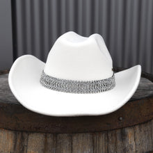Load image into Gallery viewer, Cowboy Hat with Glitter Band