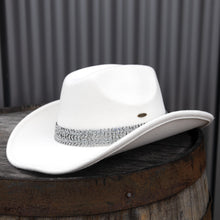 Load image into Gallery viewer, Cowboy Hat with Glitter Band