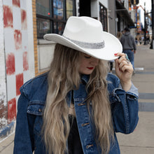 Load image into Gallery viewer, Cowboy Hat with Glitter Band