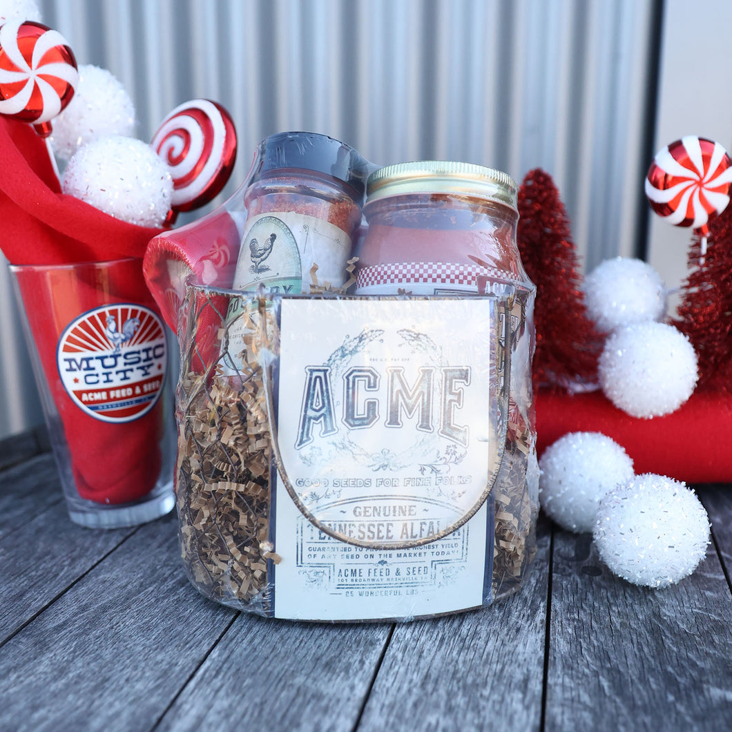 Acme's Rooster Gift Basket