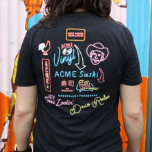 Load image into Gallery viewer, Acme Nights, Neon Lights T-shirt