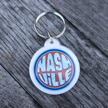 Load image into Gallery viewer, Nashville Retro Circle Keychain