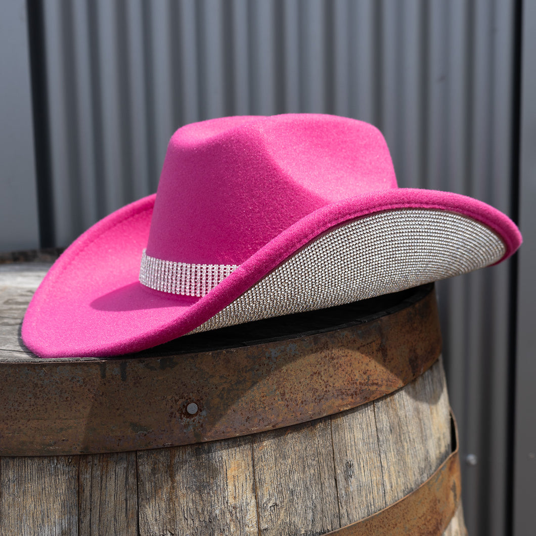 Disco Cowboy Hat with Rhinestones
