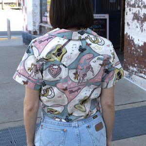 Wrangler® X Lainey Wild Horses Tie Front Top