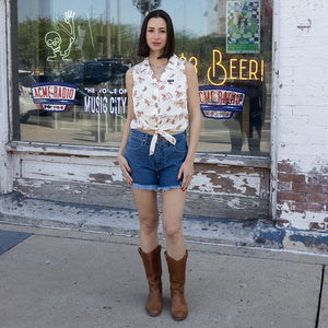 Wrangler Retro Punchy White Sleeveless Top