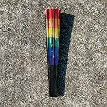 Load image into Gallery viewer, Rainbow Pride Folding Hand Fan