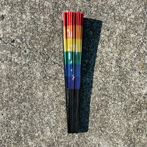Rainbow Pride Folding Hand Fan