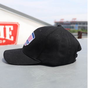 Black Embroidered Radio Hat