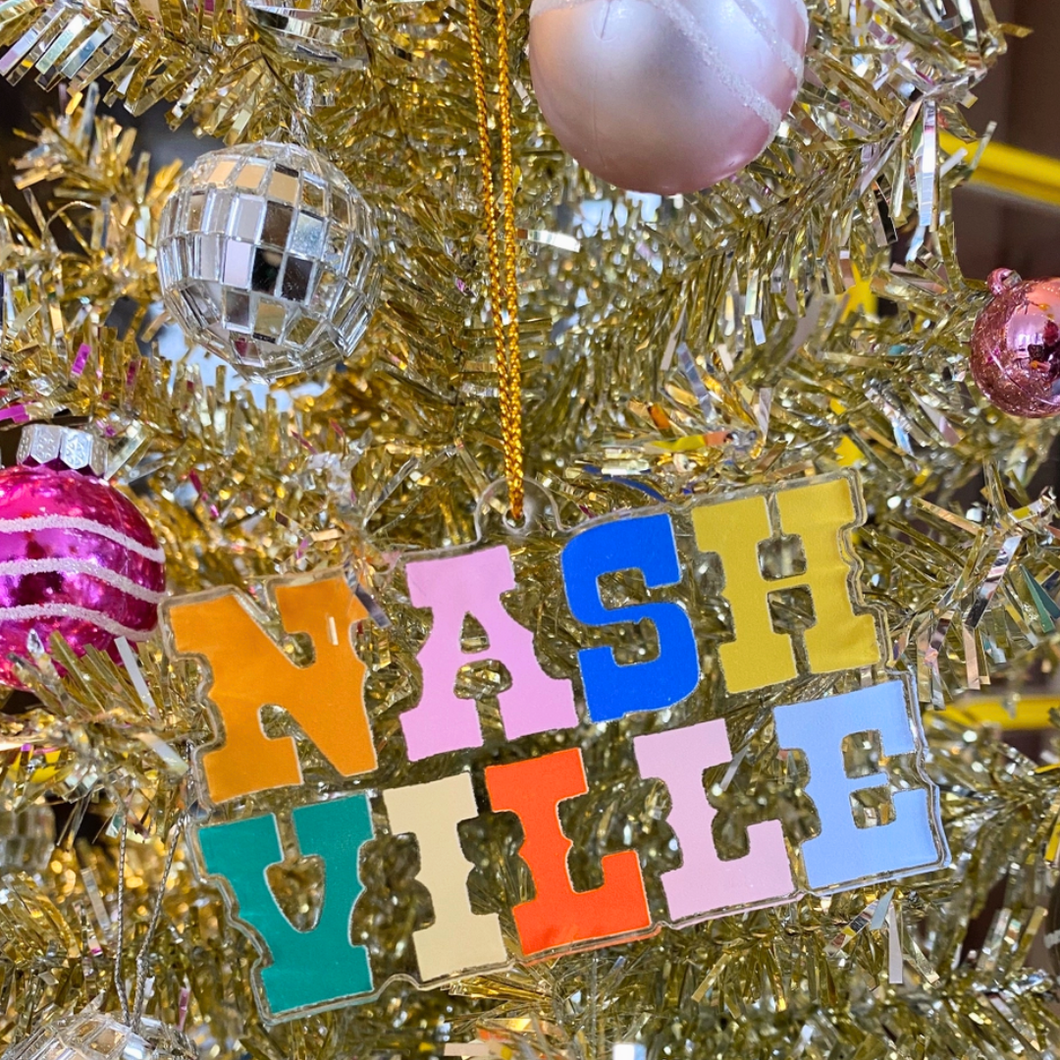Rainbow Nashville Ornament
