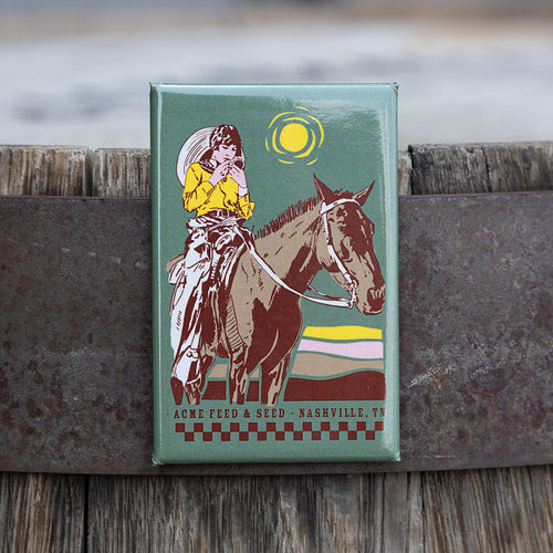 Hey Good Looking Green Magnet