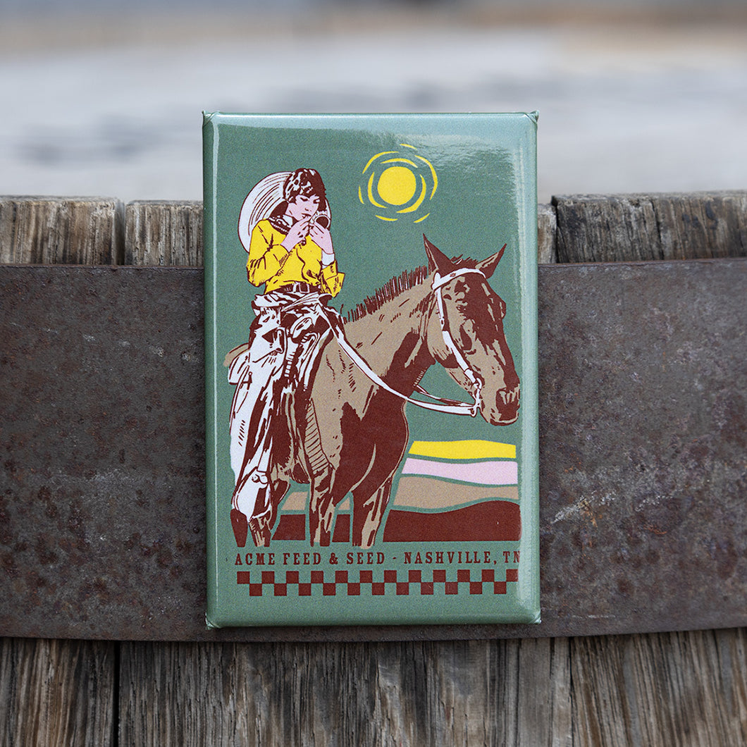 Hey Good Looking Green Magnet